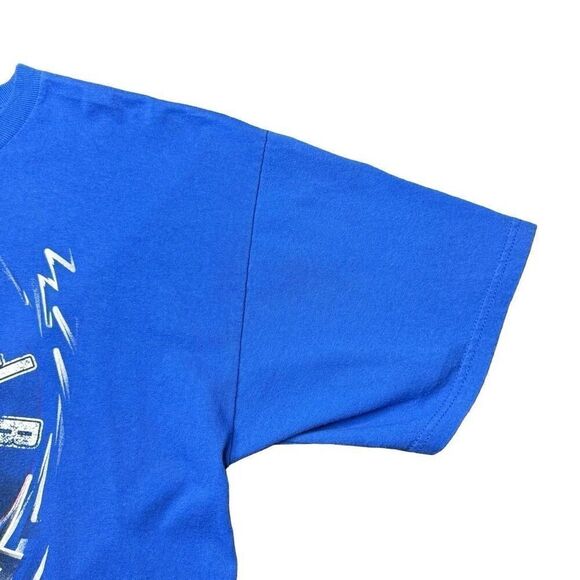 NASCAR Dale Earnhardt Jr Mens XL T Shirt Blue Racing Nationwide 88 - Picture 2 of 9